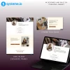 Minimalist Brown Link in Bio Template Built in Systeme.io