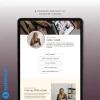 Minimalist Brown Link in Bio Template Built in Systeme.io